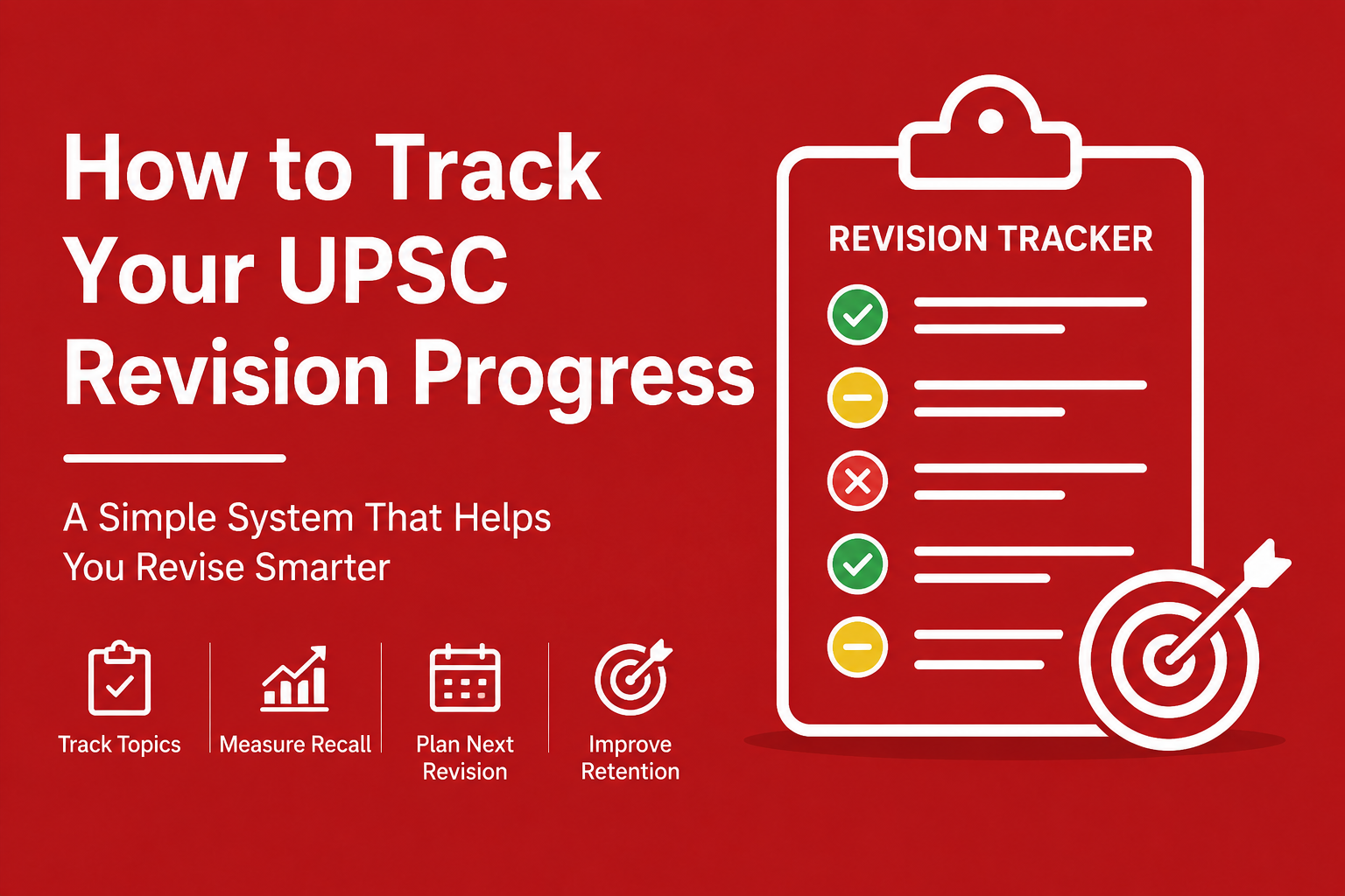 How to Track Your UPSC Revision Progress | MyUPSCPlanner